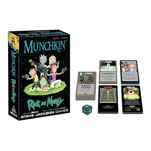  MUNCHKIN: Rick And Morty Card Game | Rick and Morty Adult Swim Munchkin Board Game | Officially Licensed Rick and Morty Merchandise | Munchkin Game from Steve Jackson Games