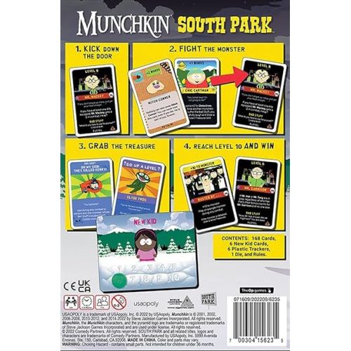  USAOPOLY Munchkin South Park | Card Game Featuring South Park Characters | Based on The Steve Jackson Munchkin Games | Officially-Licensed Comedy Central & South Park Board Game & Merchandise.