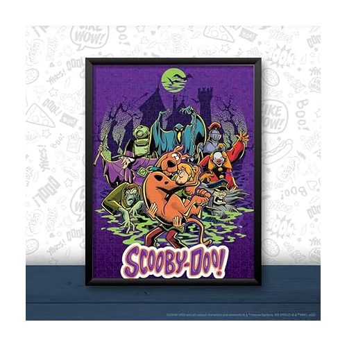  Scooby-Doo “Zoinks!” 1000 Piece Jigsaw Puzzle | Collectible Puzzle Artwork Featuring Scooby, Shaggy & Monsters from The Classic Animated Show | Officially-Licensed Scooby-Doo Puzzle & Merchandise
