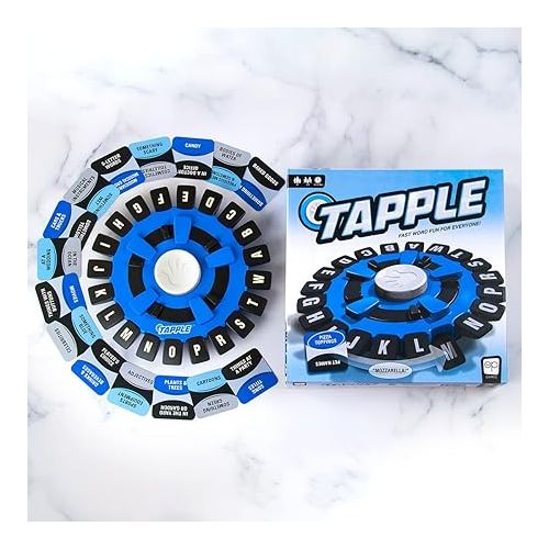  USAOPOLY TAPPLE® Word Game | Fast-Paced Family Board Game | Choose a Category & Race Against The Timer to be The Last Player | Learning Game Great for All Ages (1 Pack)