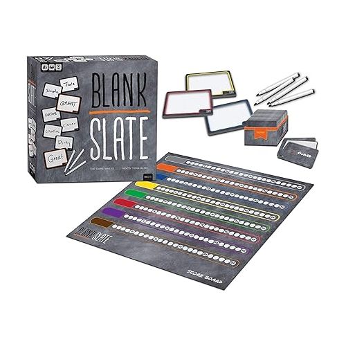  BLANK SLATE™ - The Game Where Great Minds Think Alike | Fun Family Friendly Word Association Party Game, 3 to 8 players, Black-88