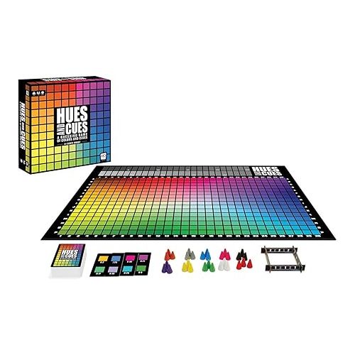  USAOPOLY HUES and CUES | Vibrant Color Guessing Game Perfect for Family Game Night | Connect Clues and Colors Together | 480 Color Squares to Guess