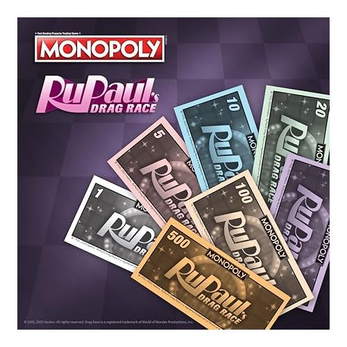  Monopoly RuPaul’s Drag Race | Officially Licensed Collectible Board Game | Play as Checkered Flag, Lipstick, Roll of Duct Tape, and More | Based On Hit Reality TV Series for 6 Players