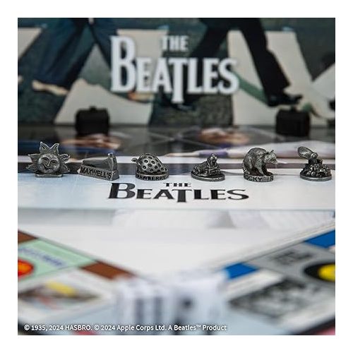  Monopoly: The Beatles | Play as Rocky Raccoon, Maxwell's Silver Hammer, I Am The Walrus & More | Officially Licensed Collectible Game Based on The Beatles Rock Band for 2-6 Players