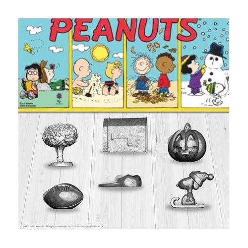  Monopoly Peanuts Board Game, Play as Snoopy on Sled, Baseball Cap, Kite Eating Tree & More, Officially Licensed and Collectible Monopoly Game Based On The Famous Comic Strip Peanuts