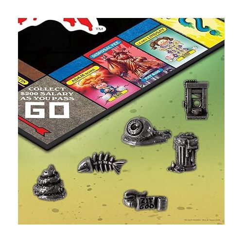  Monopoly Garbage Pail Kids | Based on Topps Company Garbage Pail Kids Trading Cards | Collectible Monopoly Game | Officially Licensed Garbage Pail Kids Game