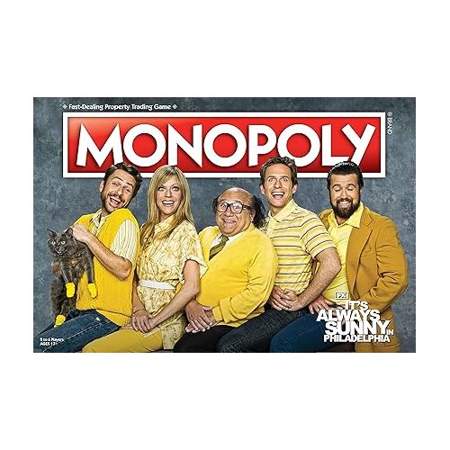  Monopoly: It's Always Sunny in Philadelphia | Award Winning FX Sitcom, 2-6 players