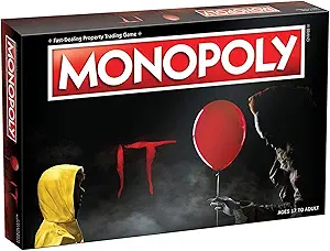 Monopoly IT Board Game | Based on The 2017 Drama/Thriller IT | Officially Licensed IT Merchandise | Themed Classic Monopoly Game
