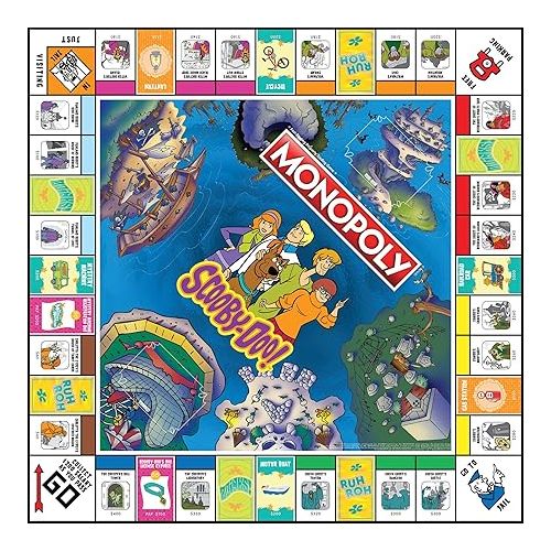  Monopoly Scooby-Doo! Board Game | Official Scooby-Doo! Merchandise Based on The Popular Scooby-Doo! Cartoon | Classic Monopoly Game Featuring Scooby-Doo! Characters