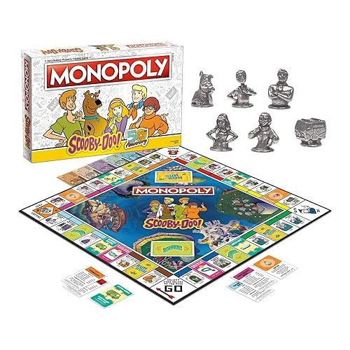  Monopoly Scooby-Doo! Board Game | Official Scooby-Doo! Merchandise Based on The Popular Scooby-Doo! Cartoon | Classic Monopoly Game Featuring Scooby-Doo! Characters