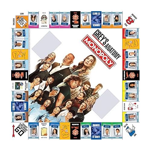  Monopoly: Grey's Anatomy Board Game | Featuring Ferry Boat, Clipboard, Scrub Top, and More | Buy, Sell, Trade Iconic Doctors from Miranda Bailey to Meredith Grey | Officially Licensed Collectible