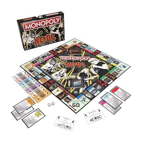  Monopoly: AC/DC | Play as Angus’s Hat, Dynamite, Lightning Bolt & More