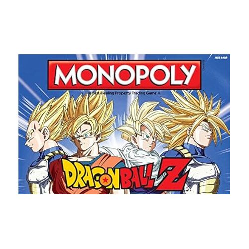  MONOPOLY Dragon Ball Z Board Game | Recruit Legendary Warriors GOKU, VEGETA and GOHAN | Official Dragon Ball Z Anime Series Merchandise | Themed Monopoly Game