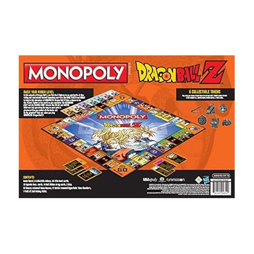  MONOPOLY Dragon Ball Z Board Game | Recruit Legendary Warriors GOKU, VEGETA and GOHAN | Official Dragon Ball Z Anime Series Merchandise | Themed Monopoly Game