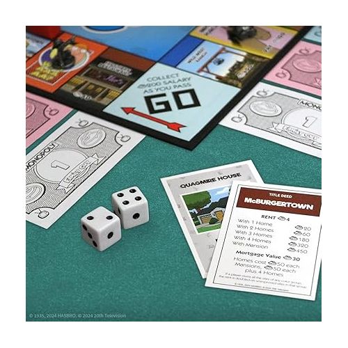  Monopoly: Family Guy Board Game, Featuring Banana Brian, Giant Chicken, Rupert and More, Buy, Sell, Trade Quahog’s Locations from McBurgertown to Wild West Ranch, Officially Licensed Family Guy Game