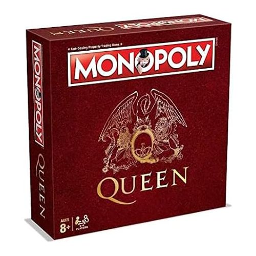  Monopoly Queen | Collectible Monopoly Game Featuring British Rock and Roll Band | Custom Game Board Featuring Familiar Artwork, Arenas, and More