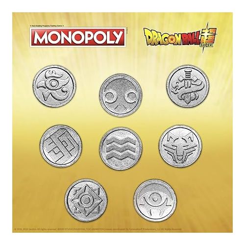  Monopoly Dragon Ball Super | Recruit Legendary Warriors Goku, Vegeta and Gohan | Official Dragon Ball Z Anime Series Merchandise | Themed Monopoly Game