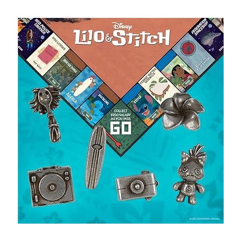  Monopoly: Disney Lilo & Stitch | Buy, Sell, Trade Characters from Disney’s Animated Film | Classic Monopoly Game | Officially-Licensed Lilo and Stitch Merchandise 2-6 Players