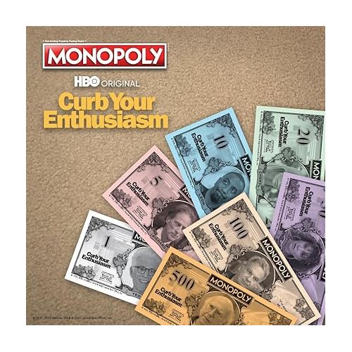  MONOPOLY Curb Your Enthusiasm | Play as Larry’s Glasses, Golf Clubs, Hybrid Car & more | Officially Licensed Collectible Game Based On Hit HBO Comedy Series