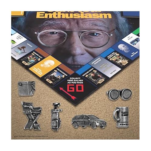  MONOPOLY Curb Your Enthusiasm | Play as Larry’s Glasses, Golf Clubs, Hybrid Car & more | Officially Licensed Collectible Game Based On Hit HBO Comedy Series