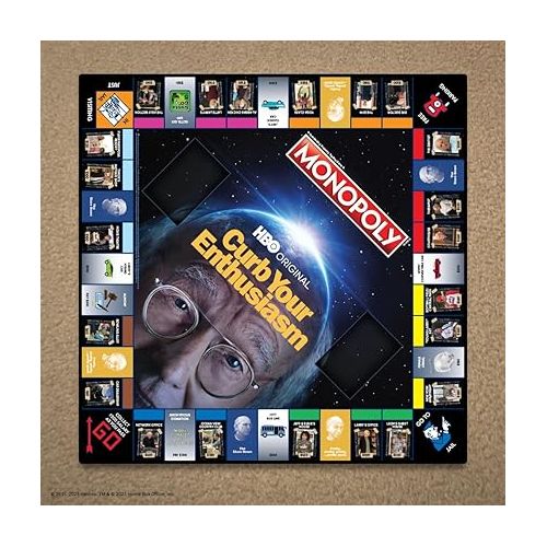  MONOPOLY Curb Your Enthusiasm | Play as Larry’s Glasses, Golf Clubs, Hybrid Car & more | Officially Licensed Collectible Game Based On Hit HBO Comedy Series