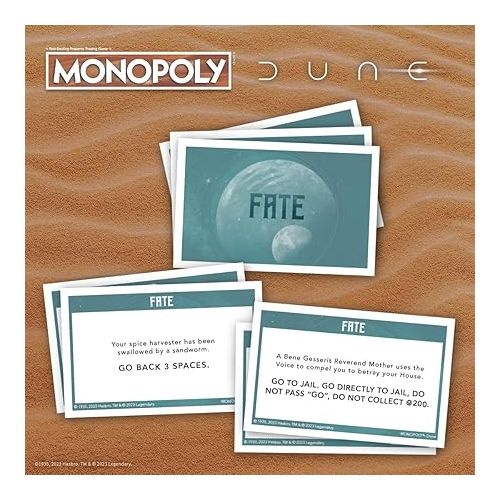  Monopoly: Dune | Play as The Ducal Ring, Crysknife, Gom Jabbar & More |Officially Licensed Collectible Game Based on The Movie Dune