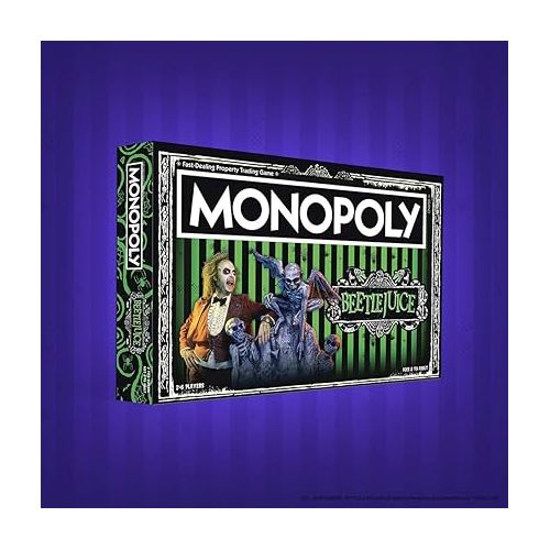 Monopoly Beetlejuice Board Game | Based on The 80’s Fantasy Film Beetlejuice | Officially Licensed Beetlejuice Merchandise | Themed Classic Monopoly Game
