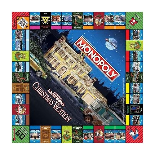  USAOPOLY Monopoly National Lampoons Christmas Vacation | Officially Licensed Board Game | Holiday Classic Movie