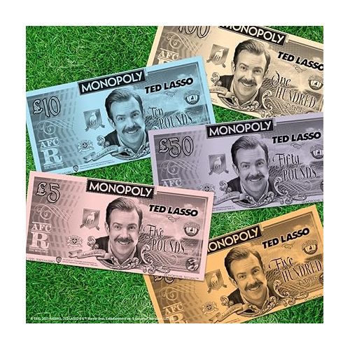  Monopoly Ted Lasso | Officially Licensed Board Collectible Board Game | Play as Believe Sign, Goldfish, Tea up, Ted’s Visor and More | Based On Popular Comedy Series