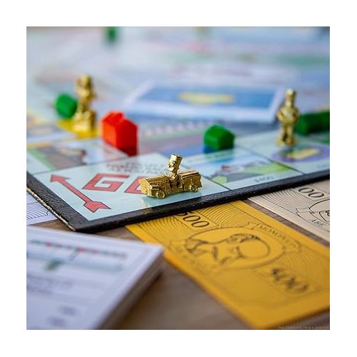  Monopoly The Simpsons Board Game | Based on Fox Series The Simpsons | Collectible Simpsons Merchandise | Themed Classic Monopoly Game