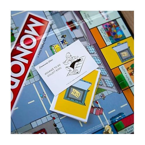  Monopoly The Simpsons Board Game | Based on Fox Series The Simpsons | Collectible Simpsons Merchandise | Themed Classic Monopoly Game