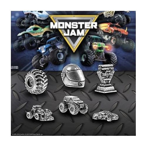  Monopoly: Monster Jam | Buy, Sell, Trade Iconic Trucks Including Grave Digger, Max-D, El Toro Loco, Dragon’s Breath | Classic Game | Officially-Licensed Monster Jam Merchandise