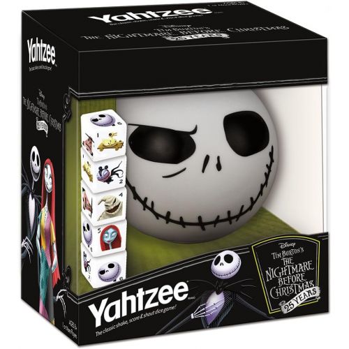  [아마존베스트]USAOPOLY Yahtzee The Nightmare Before Christmas 25 Year Anniversary, Yahtzee Dice Game, Jack Skellington Merchandise
