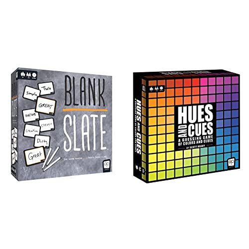  USAOPOLY Blank Slate - The Game Where Great Minds Think Alike & CUES Vibrant Color Guessing Game Perfect for Family Game Night Connect Clues and Colors Together 480 Color Squares to Guess