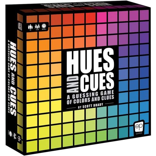  USAOPOLY Blank Slate - The Game Where Great Minds Think Alike & CUES Vibrant Color Guessing Game Perfect for Family Game Night Connect Clues and Colors Together 480 Color Squares to Guess