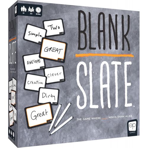  USAOPOLY Blank Slate - The Game Where Great Minds Think Alike & CUES Vibrant Color Guessing Game Perfect for Family Game Night Connect Clues and Colors Together 480 Color Squares to Guess