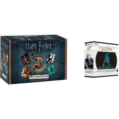  USAOPOLY Hogwarts Battle - The Monster Box of Monsters Expansion Card Game & USODC010634 Harry Potter Death Eaters Rising, Multicolour