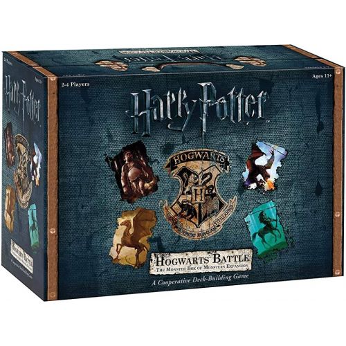  USAOPOLY Hogwarts Battle - The Monster Box of Monsters Expansion Card Game & USODC010634 Harry Potter Death Eaters Rising, Multicolour