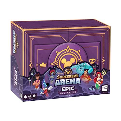  USAOPOLY Disney Sorcerers Arena: Epic Alliances Core Set Strategy Board Game for 2 or 4 Players Ages 13 & Up Featuring Disney and Pixar Characters & Villains Officially-Licensed Disney Fami