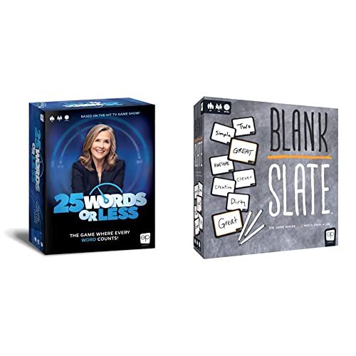  USAOPOLY 25 Words or Less Fast-Paced Word Game Friends & Family Board Game Based on Popular TV Game Show & TE - The Game Where Great Minds Think Alike Fun Family Friendly Word Association