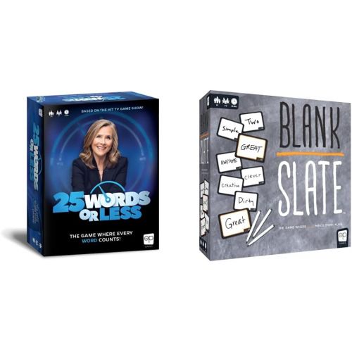  USAOPOLY 25 Words or Less Fast-Paced Word Game Friends & Family Board Game Based on Popular TV Game Show & TE - The Game Where Great Minds Think Alike Fun Family Friendly Word Association