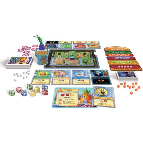  USAOPOLY Spongebob: Plankton Rising Cooperative Dice and Card Game Featuring Artwork & Characters from Nickelodeons Spongebob Squarepants Cartoon Officially Licensed Spongebob Game