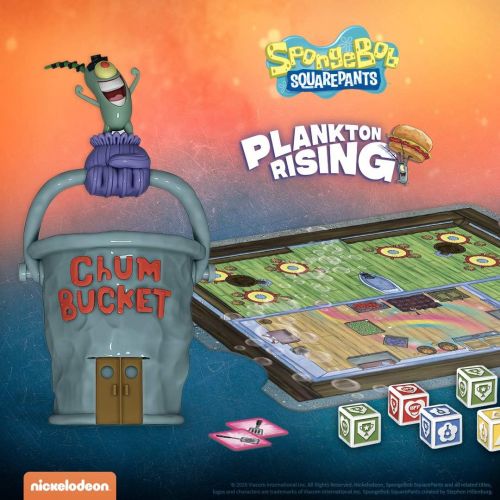  USAOPOLY Spongebob: Plankton Rising Cooperative Dice and Card Game Featuring Artwork & Characters from Nickelodeons Spongebob Squarepants Cartoon Officially Licensed Spongebob Game