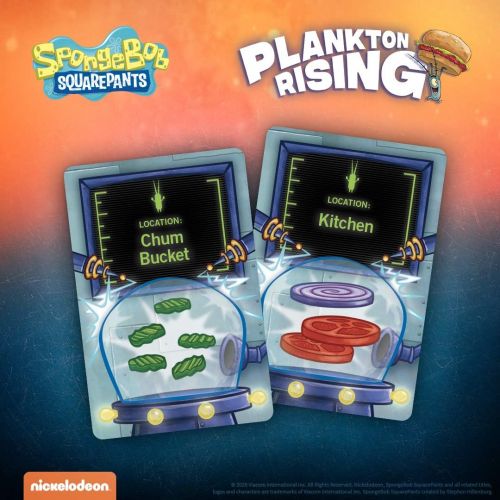  USAOPOLY Spongebob: Plankton Rising Cooperative Dice and Card Game Featuring Artwork & Characters from Nickelodeons Spongebob Squarepants Cartoon Officially Licensed Spongebob Game