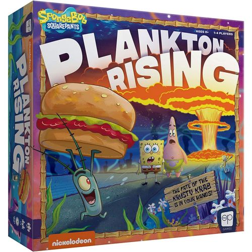  USAOPOLY Spongebob: Plankton Rising Cooperative Dice and Card Game Featuring Artwork & Characters from Nickelodeons Spongebob Squarepants Cartoon Officially Licensed Spongebob Game
