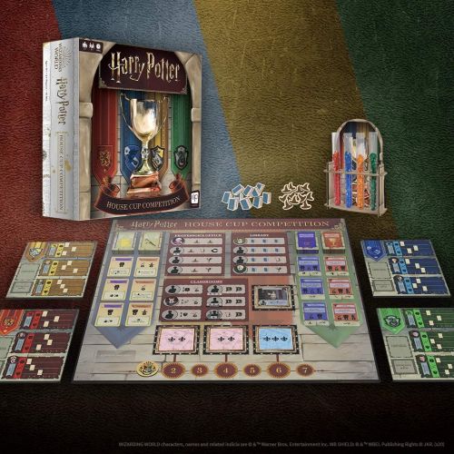  USAOPOLY Harry Potter House Cup Competition Worker Placement Board Game Play as Your Favorite Hogwarts House Officially Licensed Harry Potter Game