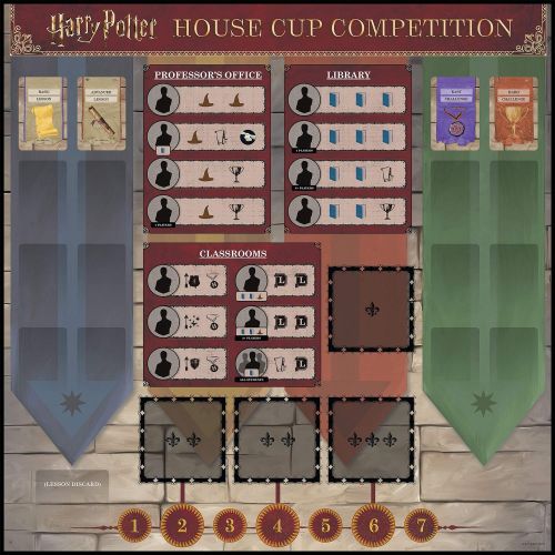  USAOPOLY Harry Potter House Cup Competition Worker Placement Board Game Play as Your Favorite Hogwarts House Officially Licensed Harry Potter Game