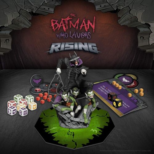  USAOPOLY The Batman Who Laughs Rising Cooperative Board Game Featuring DC Comics Heroes and Villains - Wonder Woman, Green Lantern, Hawkgirl, Batman, Harley Quinn, The Flash, Cyborg License