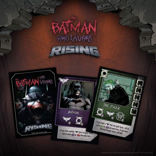  USAOPOLY The Batman Who Laughs Rising Cooperative Board Game Featuring DC Comics Heroes and Villains - Wonder Woman, Green Lantern, Hawkgirl, Batman, Harley Quinn, The Flash, Cyborg License