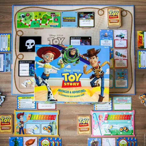  USAOPOLY Disney Pixar Toy Story Cooperative Deck-Building Game Family Board Game Featuring Characters and Artwork from Toy Story Movies and Short Films Officially Licensed Disney Pixar Merc